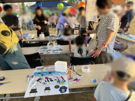 コミュ武庫花火大会 でんきの学校開催しました