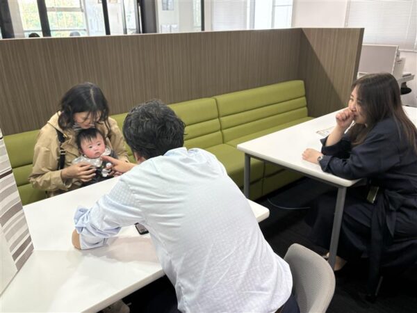 育休中の社員と面談を行いました👶✨