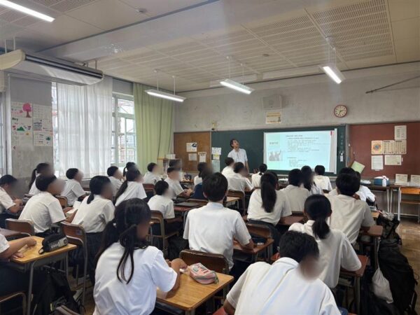 【SDGs学習 ステップ2】武庫中学校にて出張授業を行いました！